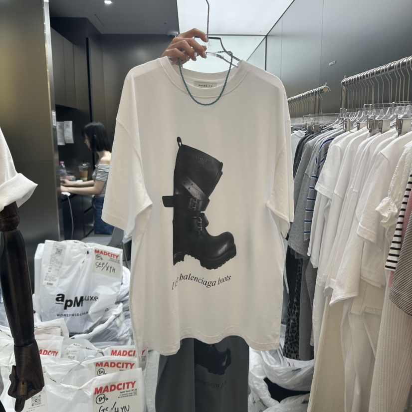 MADCITY東大門㊣代購女士新品休閑職業推薦25春夏時尚熱賣T恤MADCITYT恤