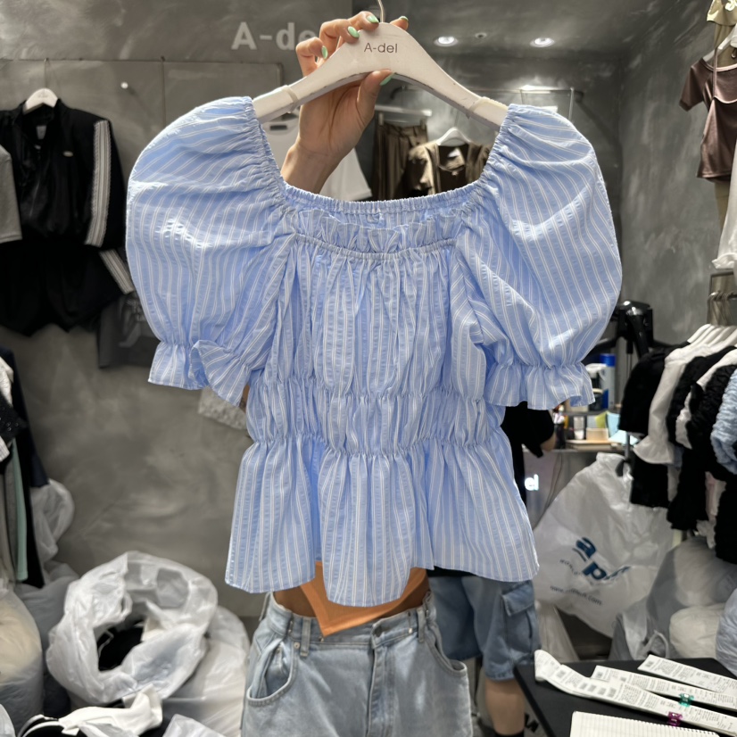 A-DEL韓國直郵㊣女士新款人氣時尚推薦真品熱賣襯衫蕾絲衫A-DEL襯衫/蕾絲衫圖色2