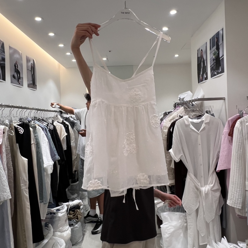 THE REST韓國直郵㊣女裝新品休閑真品職業人氣襯衫蕾絲衫緊身THE REST/UNNOEUD襯衫/蕾絲衫
