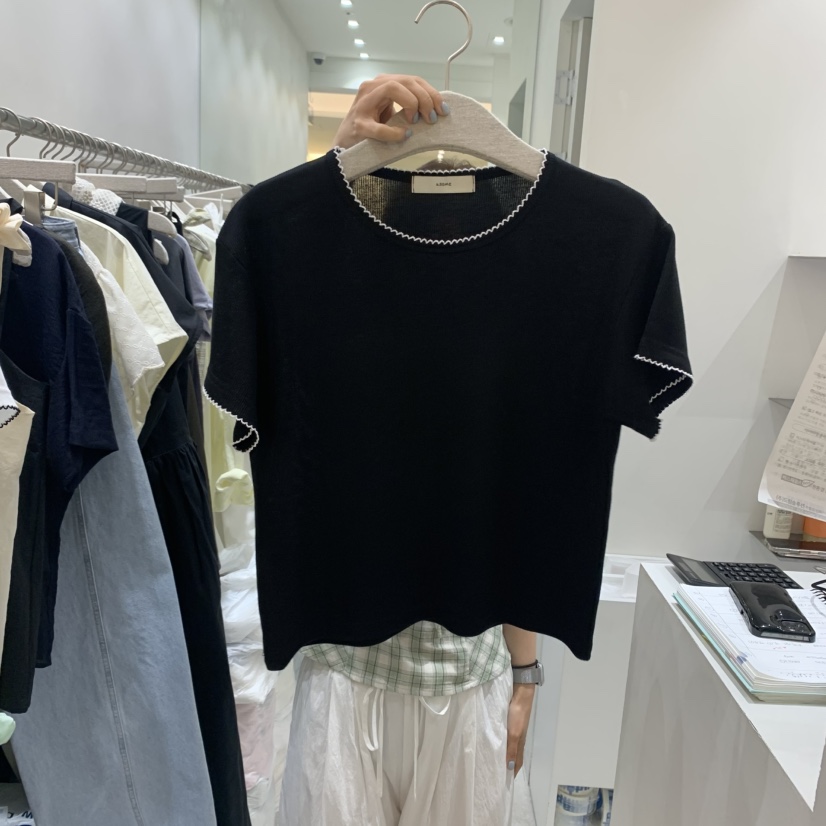 ASOME東大門㊣代購女士新品真品時尚25春夏人氣熱賣休閑T恤A.SOMET恤圖色2