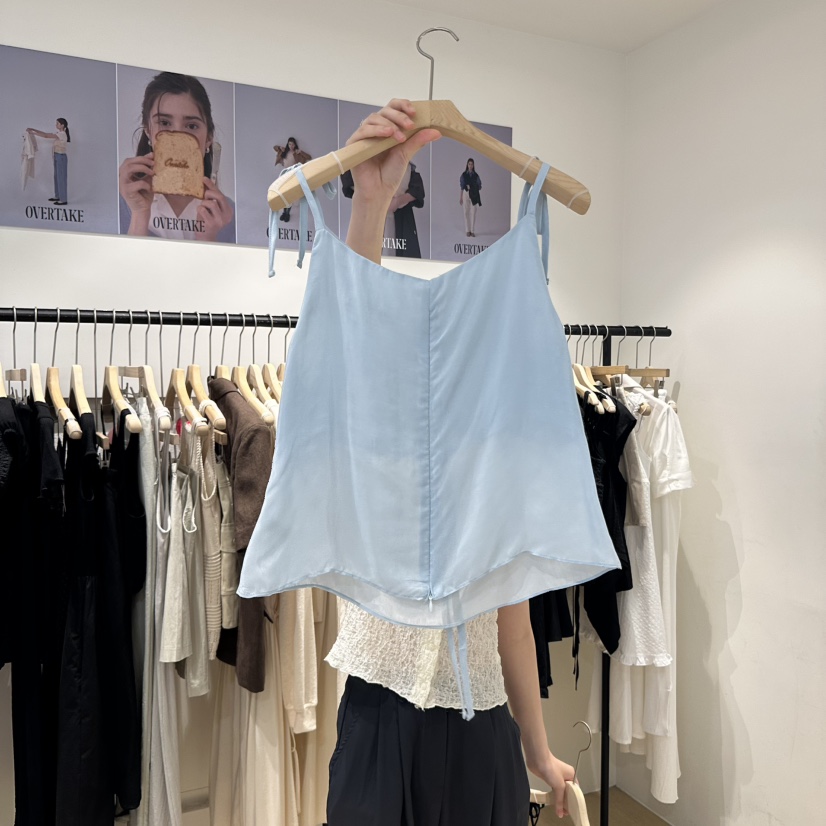 OVERTAKE東大門㊣直郵女士新品推薦25春夏職業熱賣吊帶背心OVERTAKE吊帶/背心