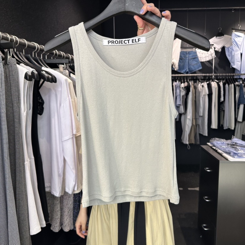 ELF-L東大門㊣直郵女裝新品時尚熱賣真品推薦25春夏吊帶背心PROJECT ELF/ELF-L吊帶/背心圖色3