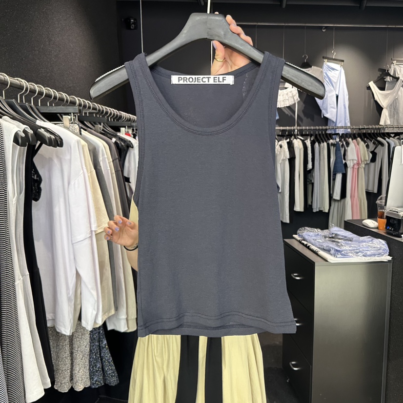 ELF-L東大門㊣直郵女裝新品時尚熱賣真品推薦25春夏吊帶背心PROJECT ELF/ELF-L吊帶/背心圖色4