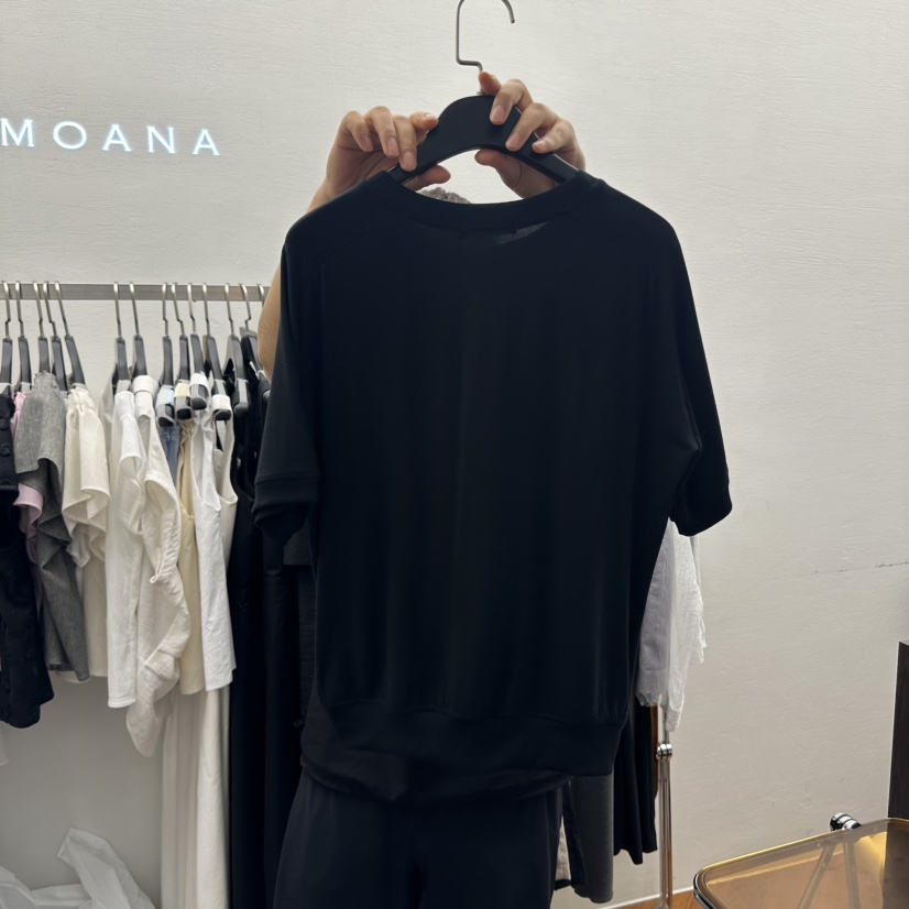 MOANA韓國代購㊣女士新品推薦職業真品人氣休閑熱賣時尚T恤MOANAT恤