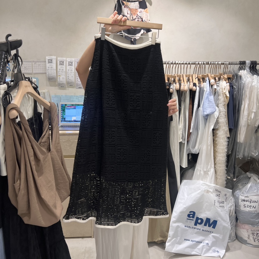 SALONDEMAG韓國直郵㊣女士新品時尚人氣25春夏半身裙中短裙SALONDEMAG半身裙/中短裙