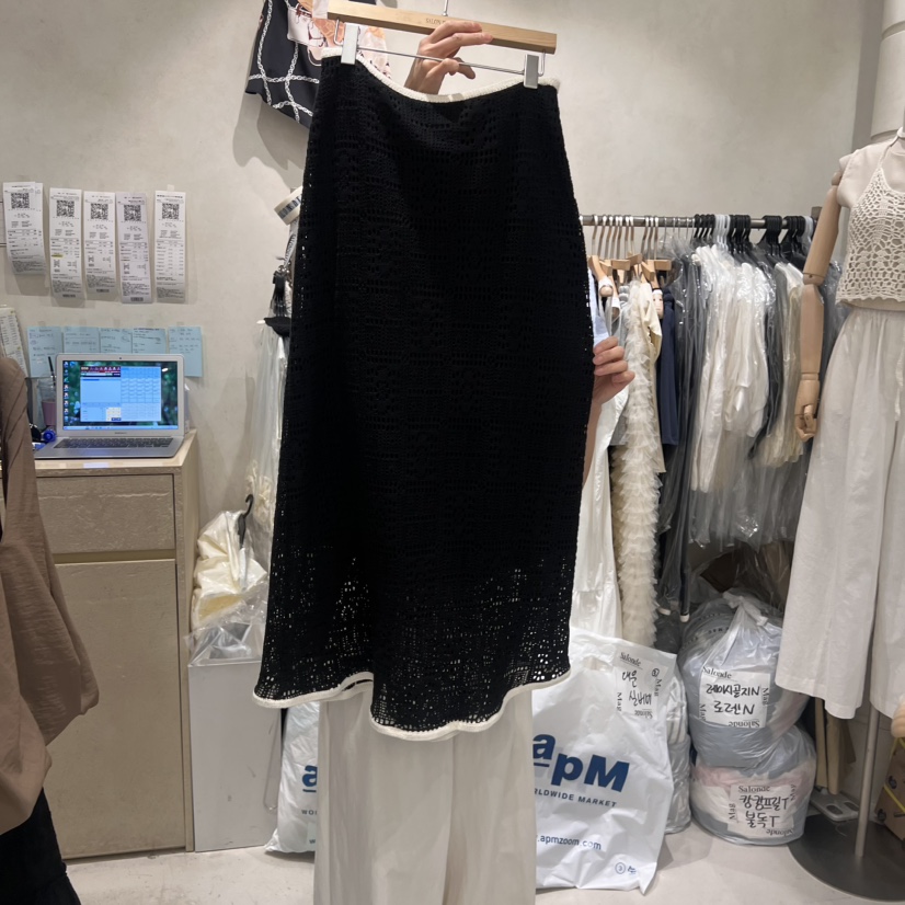 SALONDEMAG韓國直郵㊣女士新品時尚人氣25春夏半身裙中短裙SALONDEMAG半身裙/中短裙