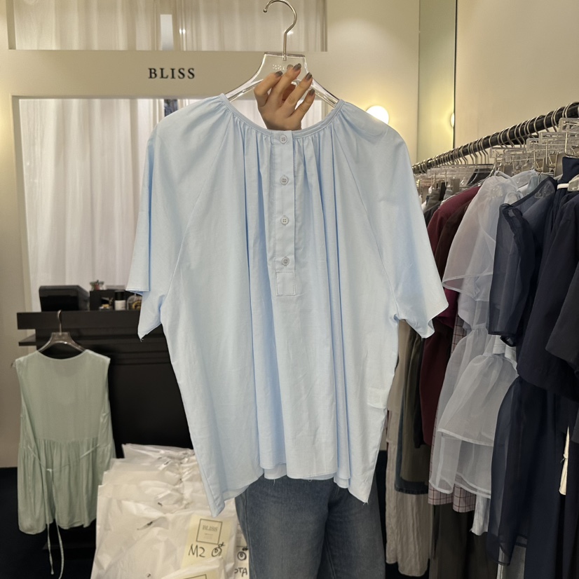 BLISS韓國直郵㊣女士新品真品職業25春夏人氣推薦襯衫蕾絲衫BLISS襯衫/蕾絲衫