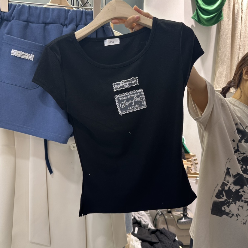 UNA/THE MAY東大門㊣直郵女士新品休閑職業25春夏推薦T恤THEMAY/UNAT恤圖色3