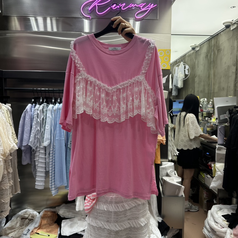RUNWAY-런웨이韓國代購㊣女士新品休閑職業人氣時尚熱賣T恤RUNWAYT恤圖色2