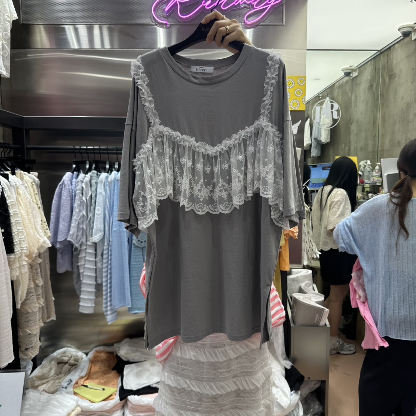 RUNWAY-런웨이韓國代購㊣女士新品休閑職業人氣時尚熱賣T恤RUNWAYT恤圖色3