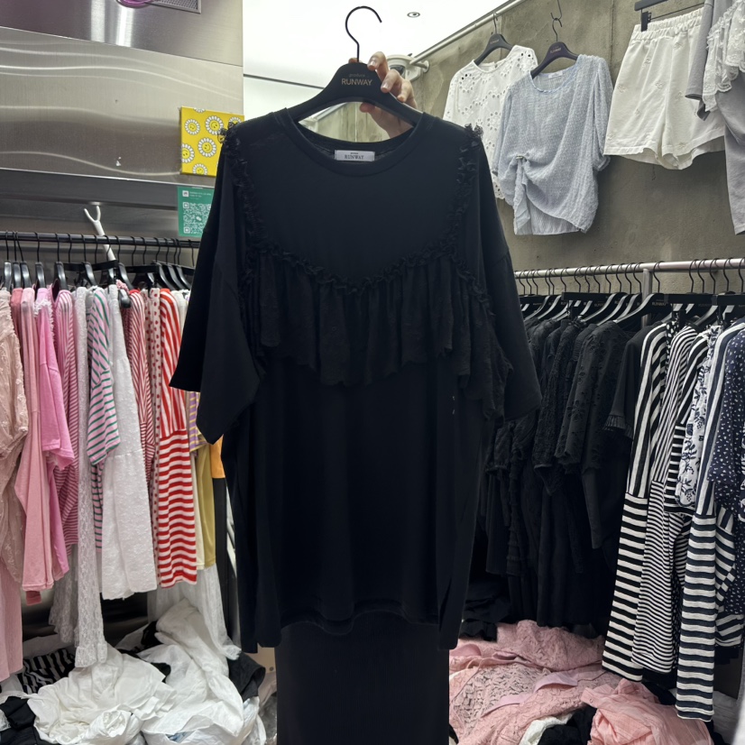RUNWAY-런웨이韓國代購㊣女士新品休閑職業人氣時尚熱賣T恤RUNWAYT恤圖色4