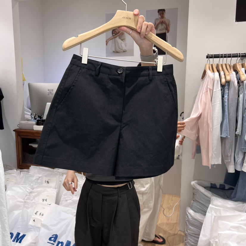 OURIN東大門㊣實拍女裝新品真品25春夏人氣休閑時尚熱賣短褲OURIN短褲圖色3