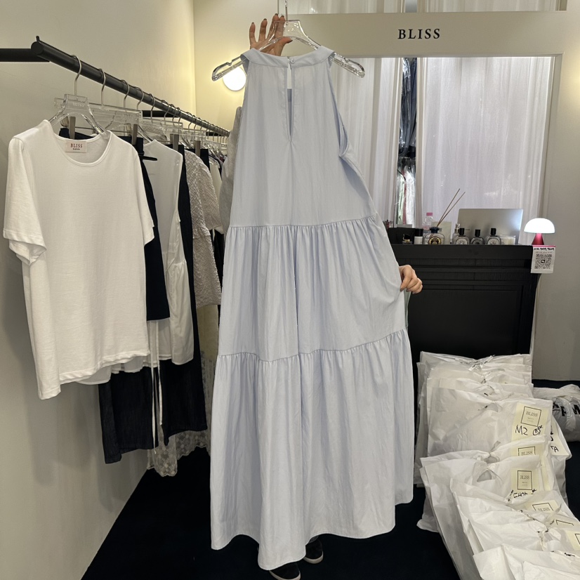 BLISS東大門㊣實拍女裝新品25春夏熱賣人氣真品時尚休閑連衣裙BLISS連衣裙