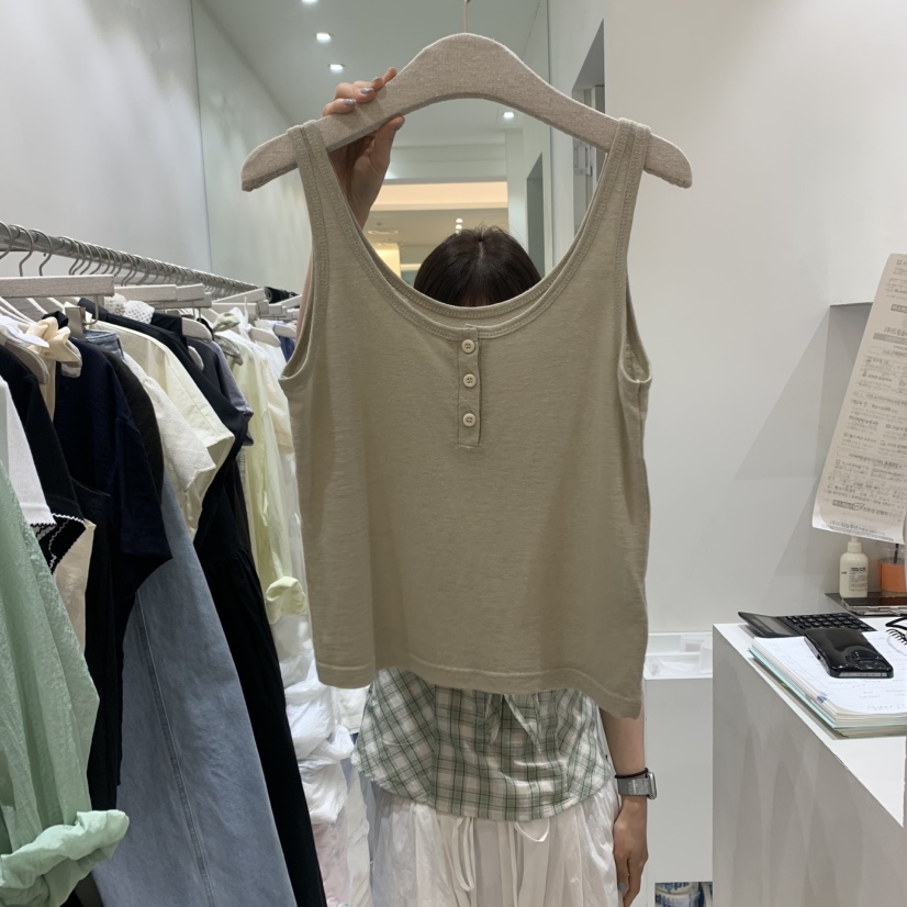 ASOME東大門㊣直郵女裝新款職業人氣真品時尚休閑推薦吊帶背心A.SOME吊帶/背心圖色2