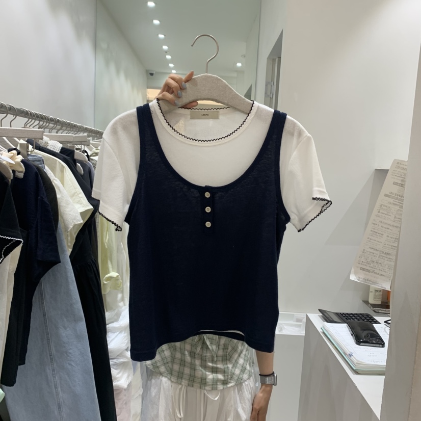 ASOME東大門㊣直郵女裝新款職業人氣真品時尚休閑推薦吊帶背心A.SOME吊帶/背心圖色3