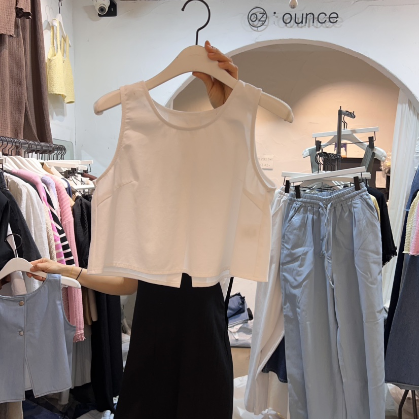 OZ韓國代購㊣女裝新品人氣休閑25春夏職業襯衫蕾絲衫裹身裙OZ.ounce襯衫/蕾絲衫圖色2