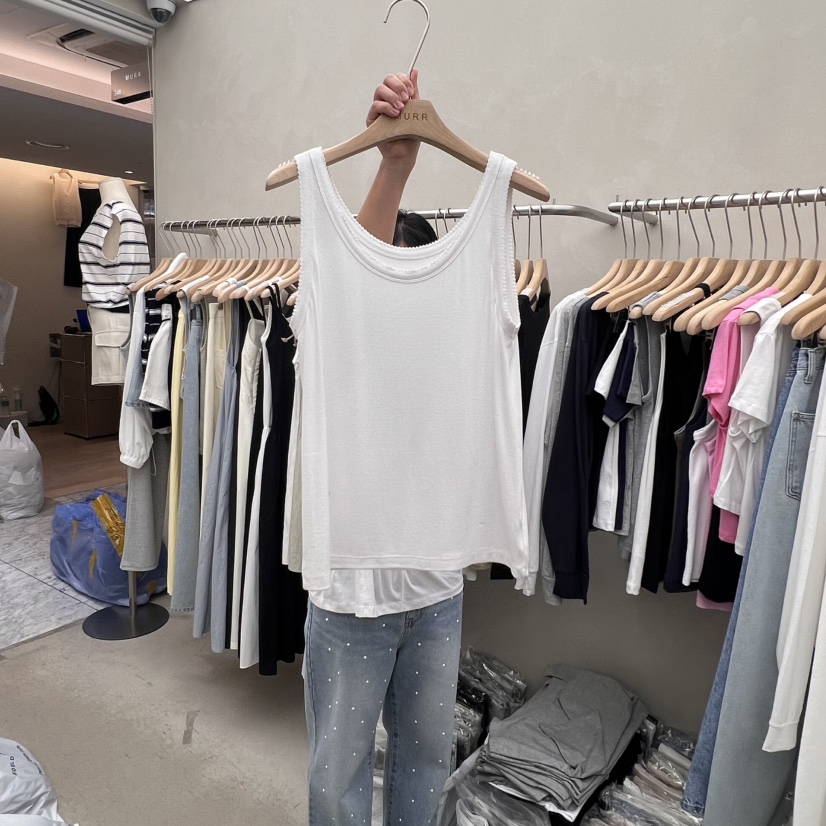 MURR韓國直郵㊣女士新品人氣熱賣時尚職業推薦真品吊帶背心MURR吊帶/背心