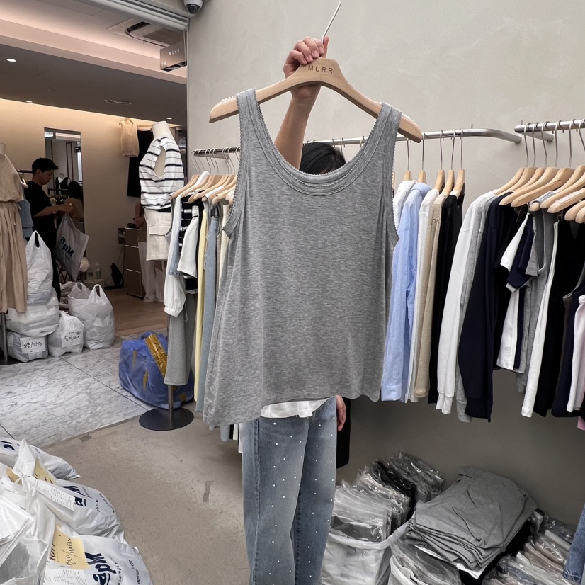 MURR韓國直郵㊣女士新品人氣熱賣時尚職業推薦真品吊帶背心MURR吊帶/背心圖色3