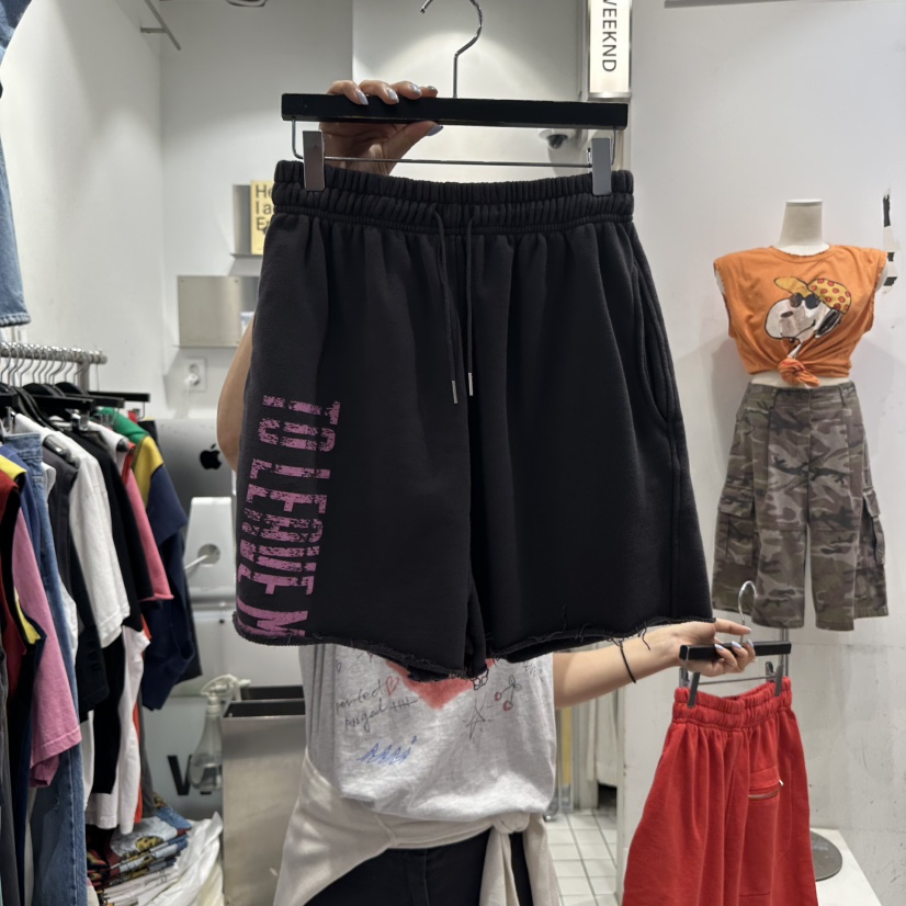 THE WEEKND韓國直郵㊣女裝新品職業休閑人氣推薦真品短褲拉鏈THE WEEKND短褲圖色2