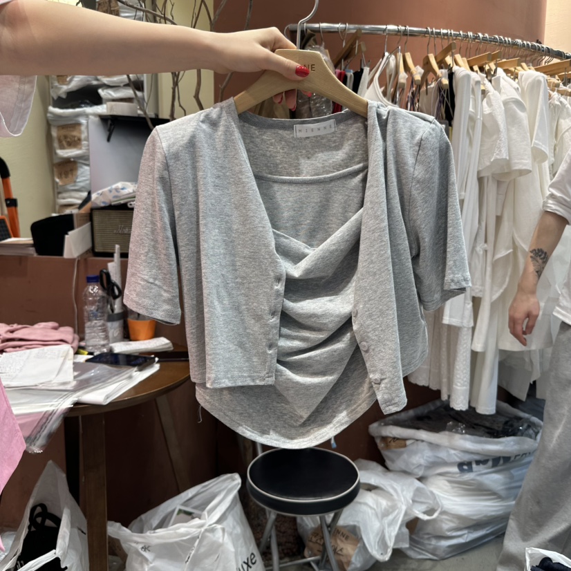 MIENNE東大門㊣直郵女士新品休閑時尚套裝莫代爾兩件套套裝MIENNE套裝圖色3