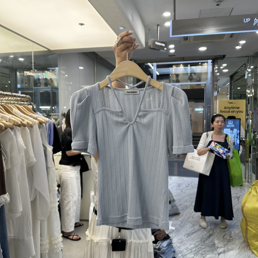 FOUNDATION東大門㊣直郵女士新品人氣熱賣25春夏職業推薦T恤FOUNDATIONT恤圖色2