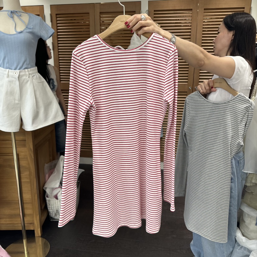 TRES BIEN韓國直郵㊣女裝新款時尚25春夏人氣推薦真品連衣裙TRES BIEN連衣裙圖色2