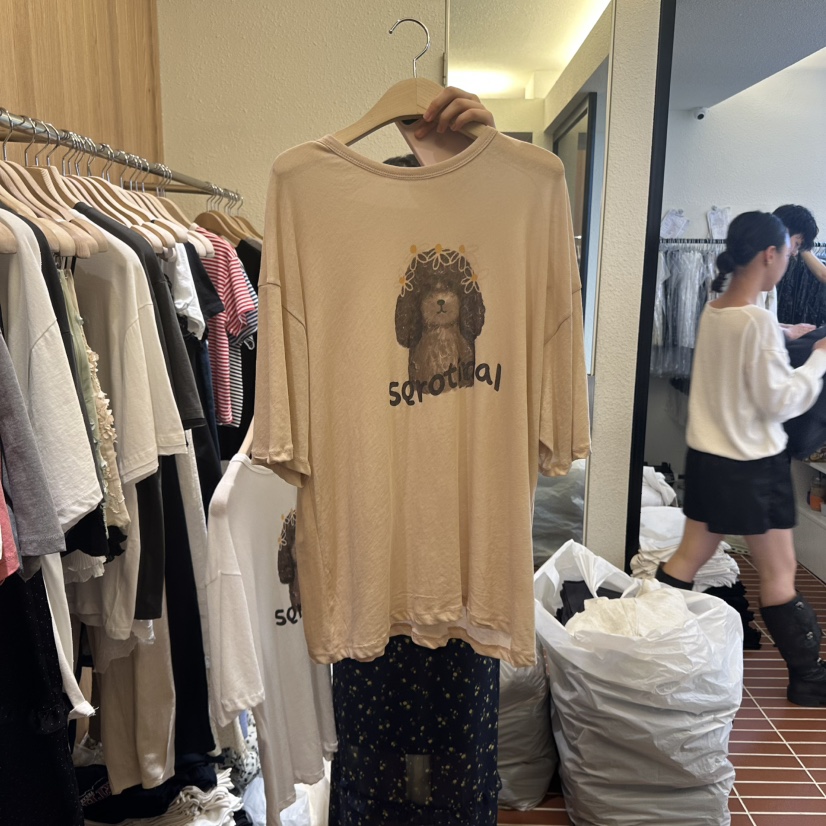 CHOI-L東大門㊣代購女士新款真品時尚推薦人氣熱賣25春夏T恤CHOIT恤圖色2
