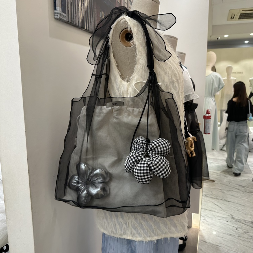 DELIGHT-L東大門㊣直郵女裝新品休閑單肩斜跨包含小包透明DELIGHT單肩/斜跨包圖色3