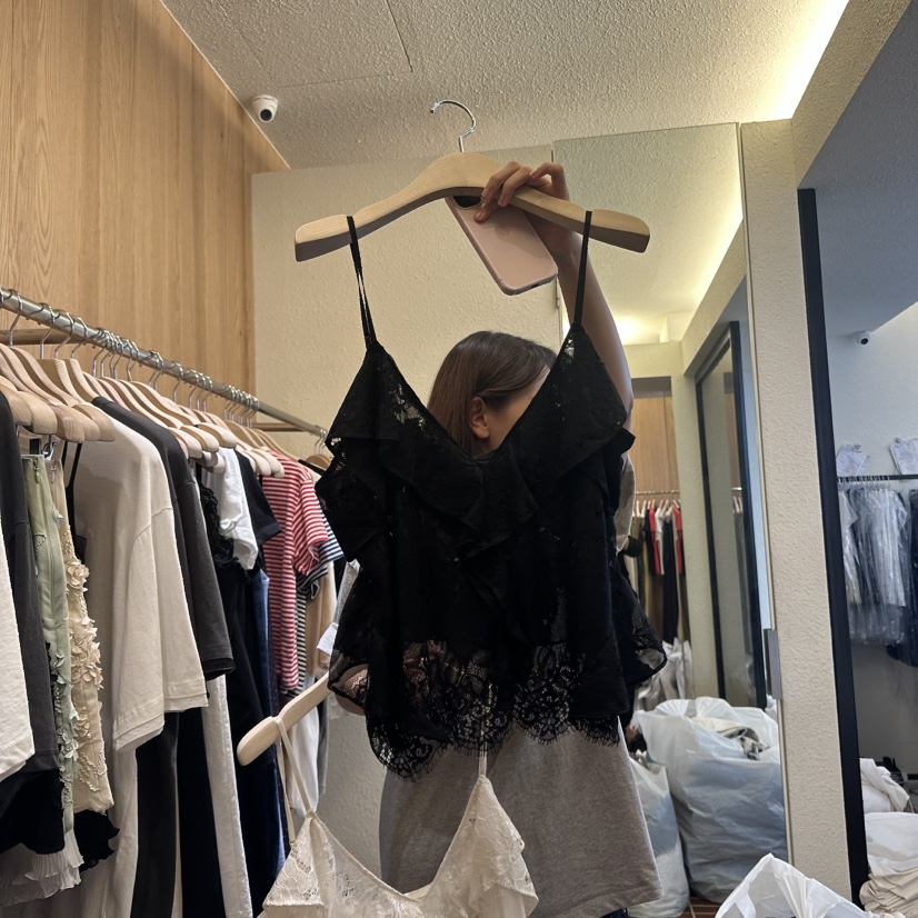 CHOI-L東大門㊣實拍女士新品熱賣25春夏時尚真品吊帶背心蕾絲CHOI吊帶/背心圖色2