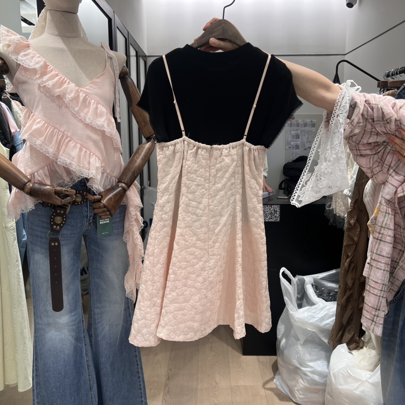 LOVE PULL韓國直郵㊣女士新款25春夏職業推薦連衣裙不含內搭LOVE PULL連衣裙