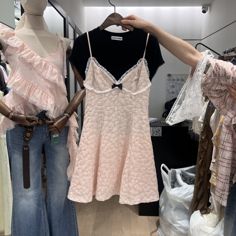 LOVE PULL韓國直郵㊣女士新款25春夏職業推薦連衣裙不含內搭LOVE PULL連衣裙圖色3