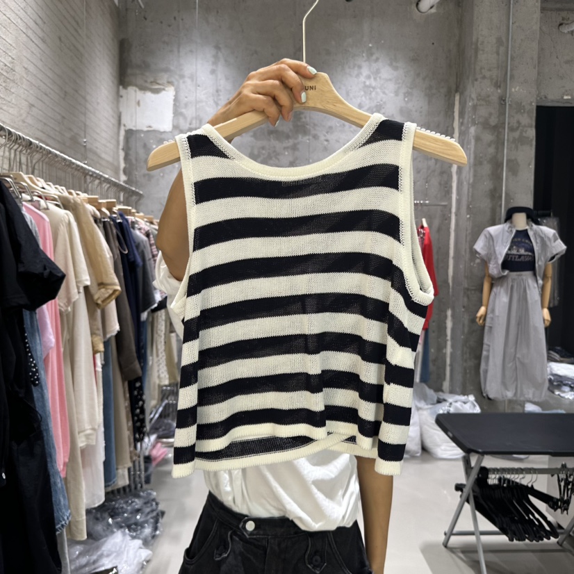 JUNI韓國代購㊣女裝新款人氣真品熱賣職業休閑25春夏吊帶背心my juni吊帶/背心