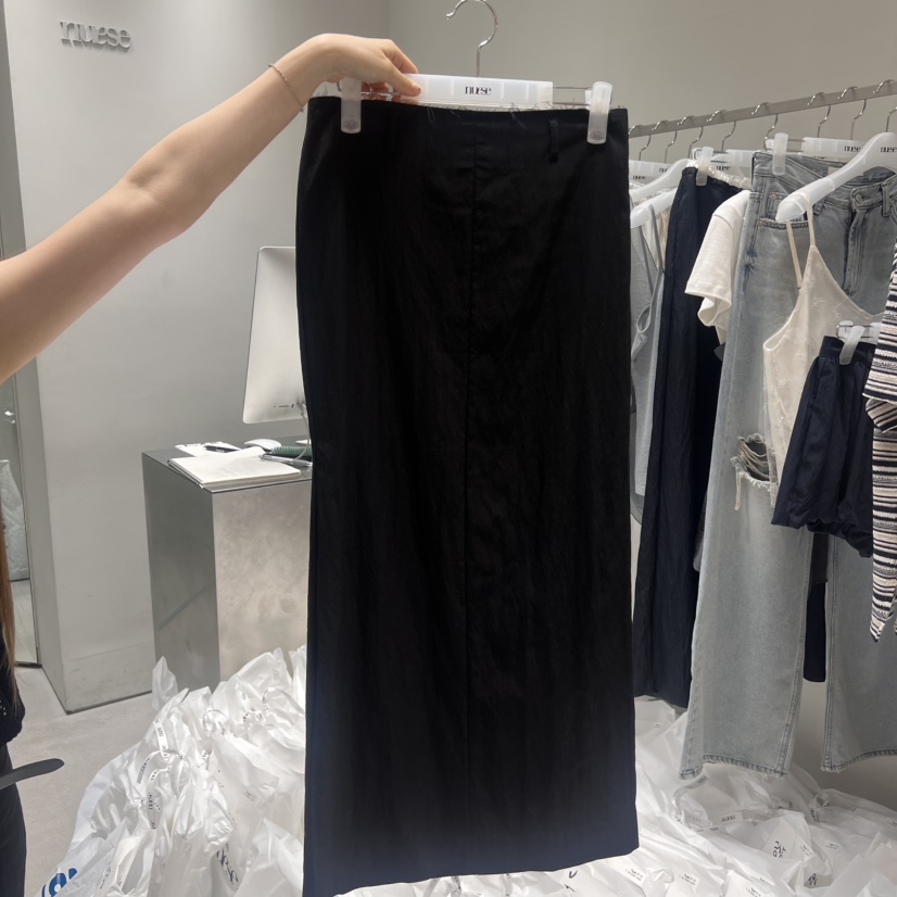 NUESE韓國代購㊣女裝新品休閑時尚推薦25春夏熱賣半身裙中短裙NUESE半身裙/中短裙圖色2