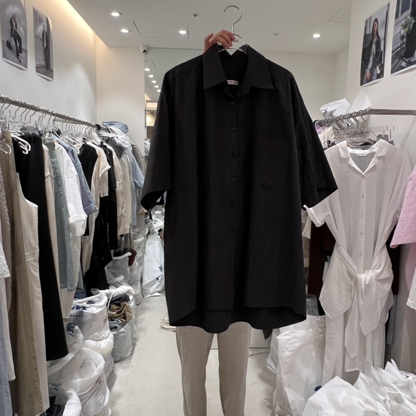 THE REST東大門㊣實拍女裝新品推薦休閑熱賣職業襯衫蕾絲衫THE REST/UNNOEUD襯衫/蕾絲衫圖色3