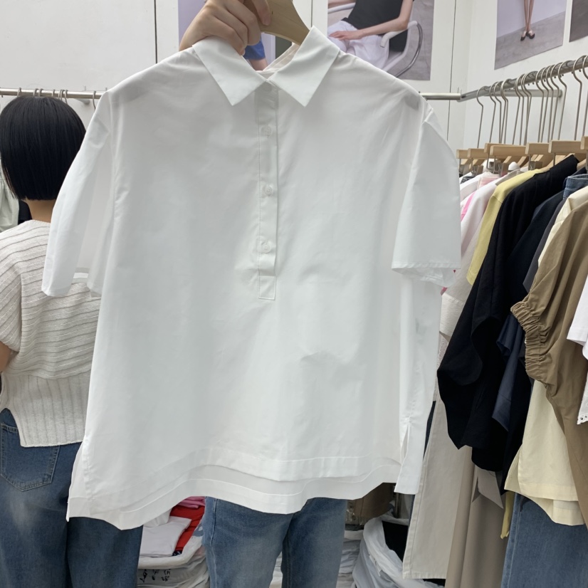 MOI-A東大門㊣直郵女裝新品熱賣真品25春夏人氣襯衫蕾絲衫MOI-A襯衫/蕾絲衫
