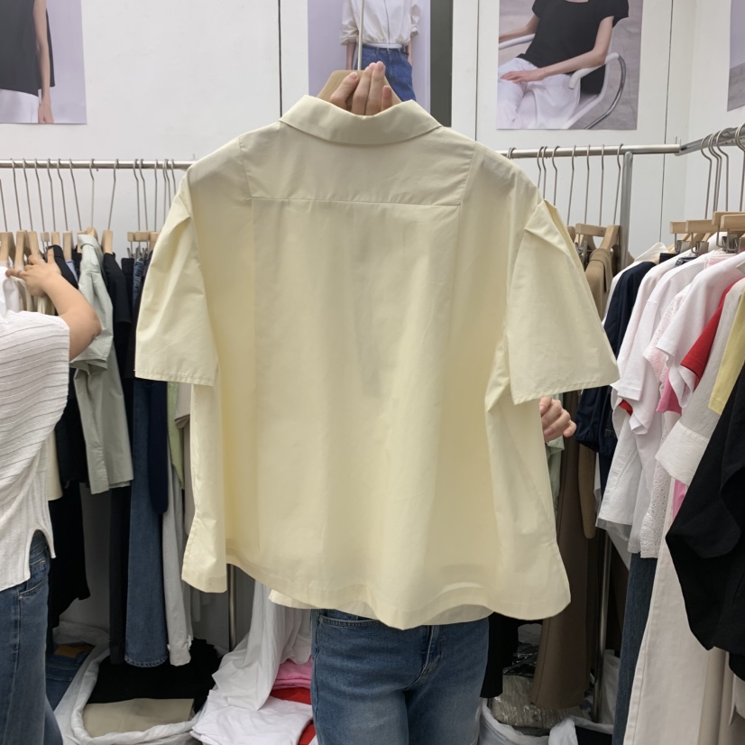 MOI-A東大門㊣直郵女裝新品熱賣真品25春夏人氣襯衫蕾絲衫MOI-A襯衫/蕾絲衫