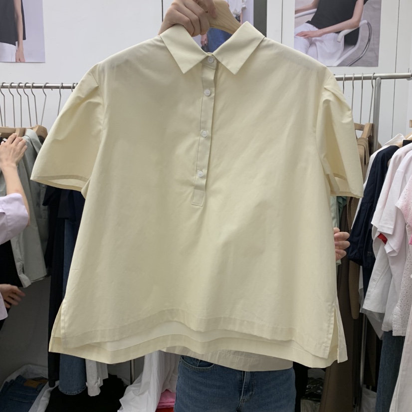 MOI-A東大門㊣直郵女裝新品熱賣真品25春夏人氣襯衫蕾絲衫MOI-A襯衫/蕾絲衫圖色2
