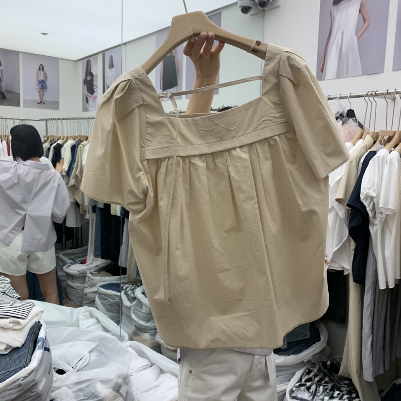 MOI-A東大門㊣直郵女裝新款推薦時尚休閑職業真品襯衫蕾絲衫MOI-A襯衫/蕾絲衫