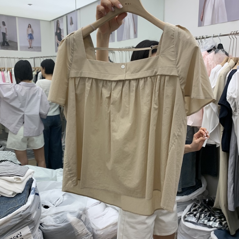 MOI-A東大門㊣直郵女裝新款推薦時尚休閑職業真品襯衫蕾絲衫MOI-A襯衫/蕾絲衫