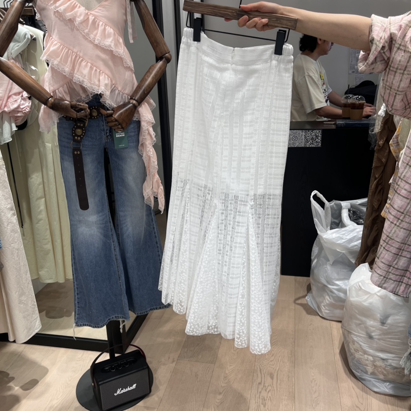 LOVE PULL東大門㊣代購女士新款熱賣職業半身裙中短裙拉絲LOVE PULL半身裙/中短裙