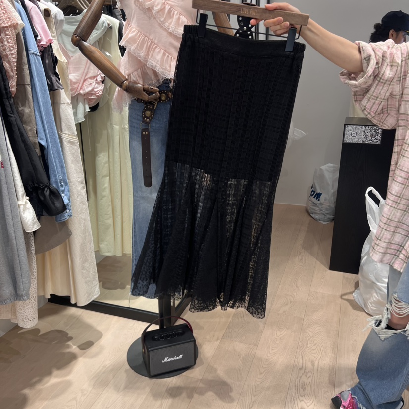LOVE PULL東大門㊣代購女士新款熱賣職業半身裙中短裙拉絲LOVE PULL半身裙/中短裙圖色2