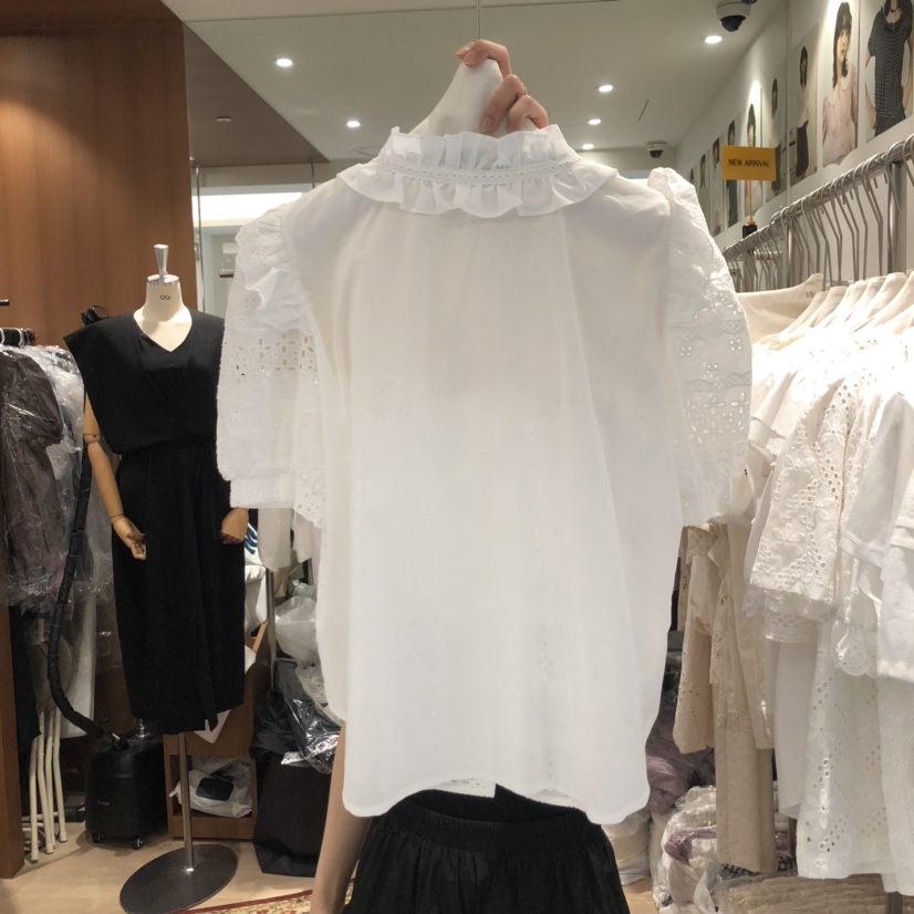 OGI東大門㊣實拍女裝新款職業熱賣休閑推薦人氣時尚襯衫蕾絲衫FLat OGI襯衫/蕾絲衫