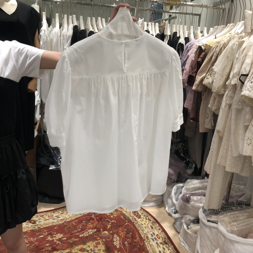 OGI韓國代購㊣女士新品人氣真品熱賣推薦時尚職業襯衫蕾絲衫FLat OGI襯衫/蕾絲衫