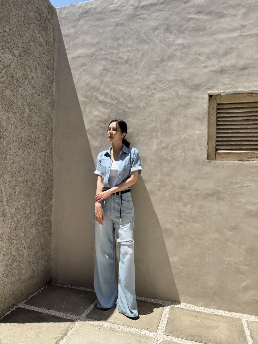 LIMLIMLIM東大門㊣實拍女士新品休閑熱賣職業推薦25春夏牛仔褲LIM LIM LIM牛仔褲