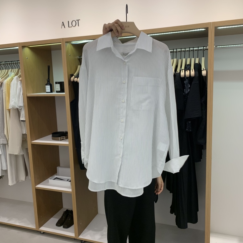 ALOT東大門㊣實拍女士新品職業真品人氣休閑推薦襯衫蕾絲衫A LOT襯衫/蕾絲衫圖色1