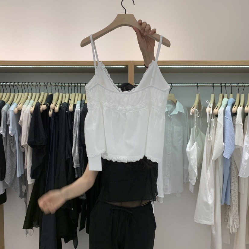 ALOT東大門㊣代購女裝新款休閑人氣熱賣25春夏真品襯衫蕾絲衫A LOT襯衫/蕾絲衫