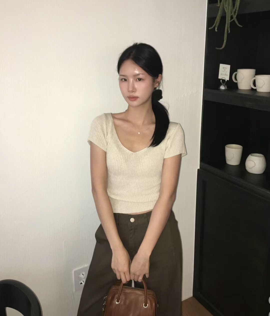 WELL ROW-T東大門㊣直郵女裝新款25春夏時尚職業休閑針織衫WELL ROW-T針織衫