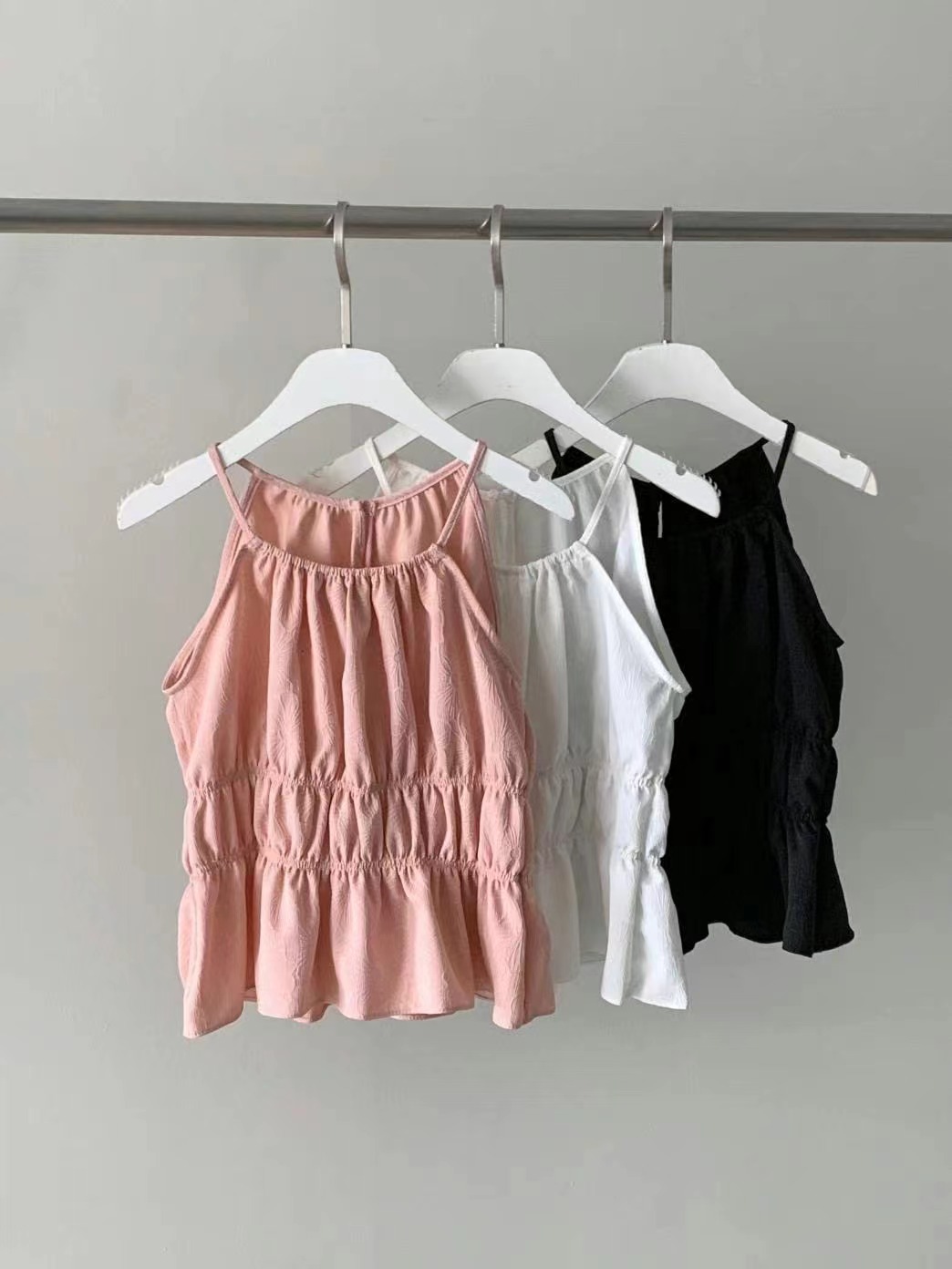 CIRCLE-써클-T東大門㊣實拍女士新品真品25春夏職業吊帶背心CIRCLE吊帶/背心圖色3左三色