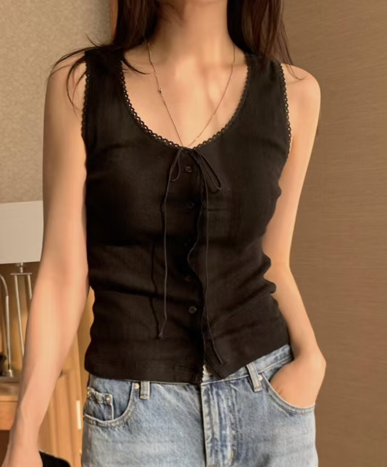 WELL ROW-T韓國直郵㊣女士新款推薦熱賣人氣時尚吊帶背心WELL ROW-T吊帶/背心圖色3