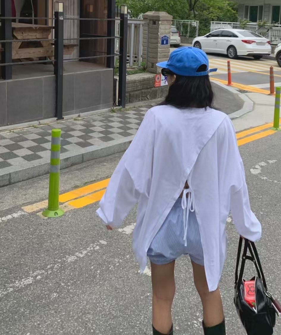 AZIT東大門㊣實拍女裝新品25春夏人氣推薦真品時尚熱賣長袖T恤AZIT長袖T恤